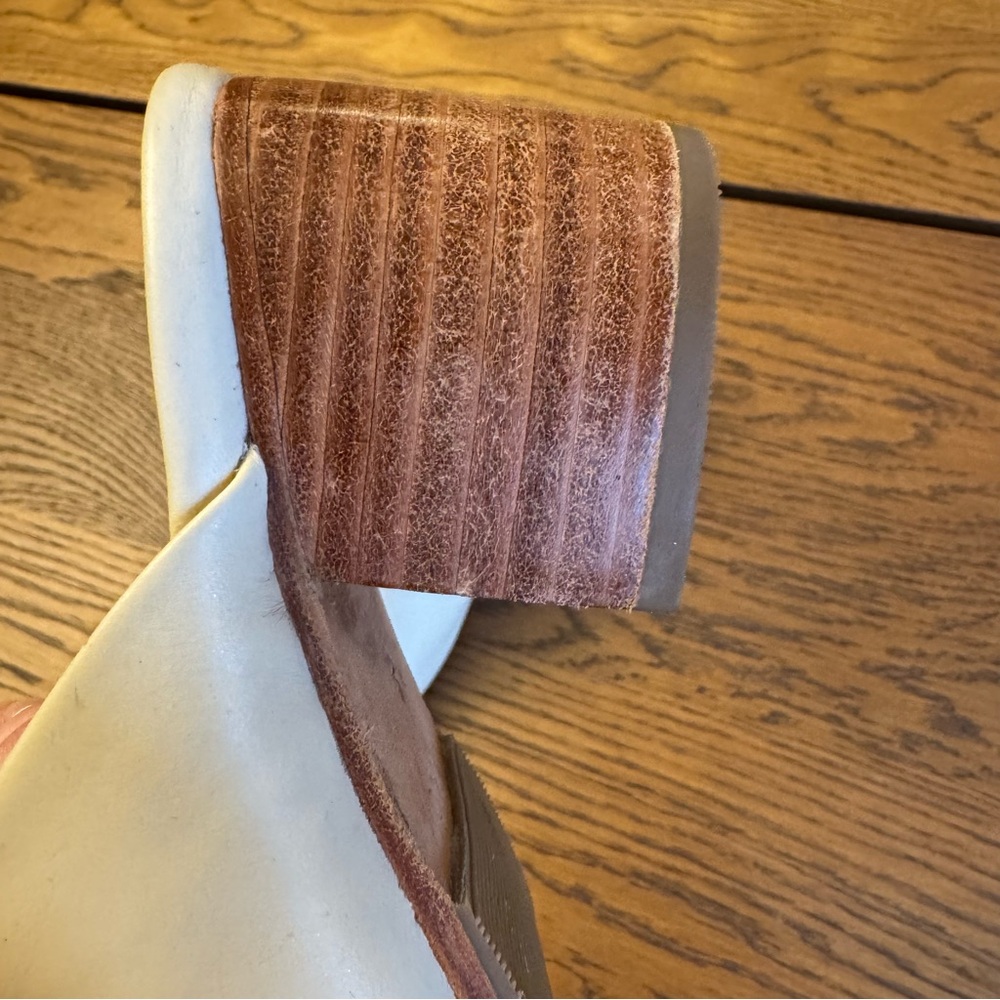 Nisolo Cream‎ Bone Leather All Day Mules Women’s Size 8 Modern Western Timeless - Picture 5 of 10